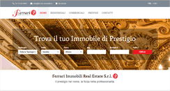 Desktop Screenshot of ferrari-immobili.it